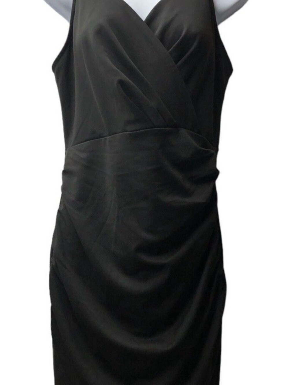 GRACE KARIN Women Sleeveless V Neck Ruched Cocktail Party Dress Black Size M